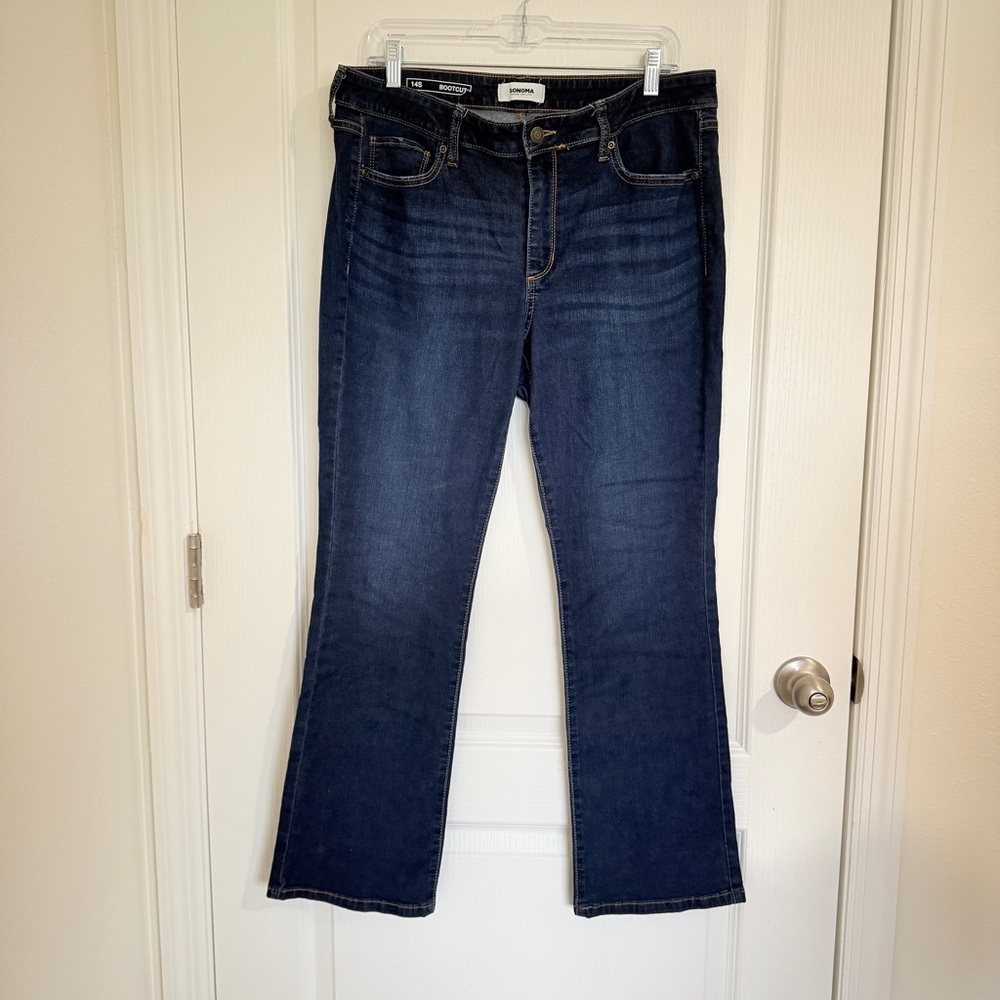 Sonoma Women's Dark Indigo Boot Cut Jeans